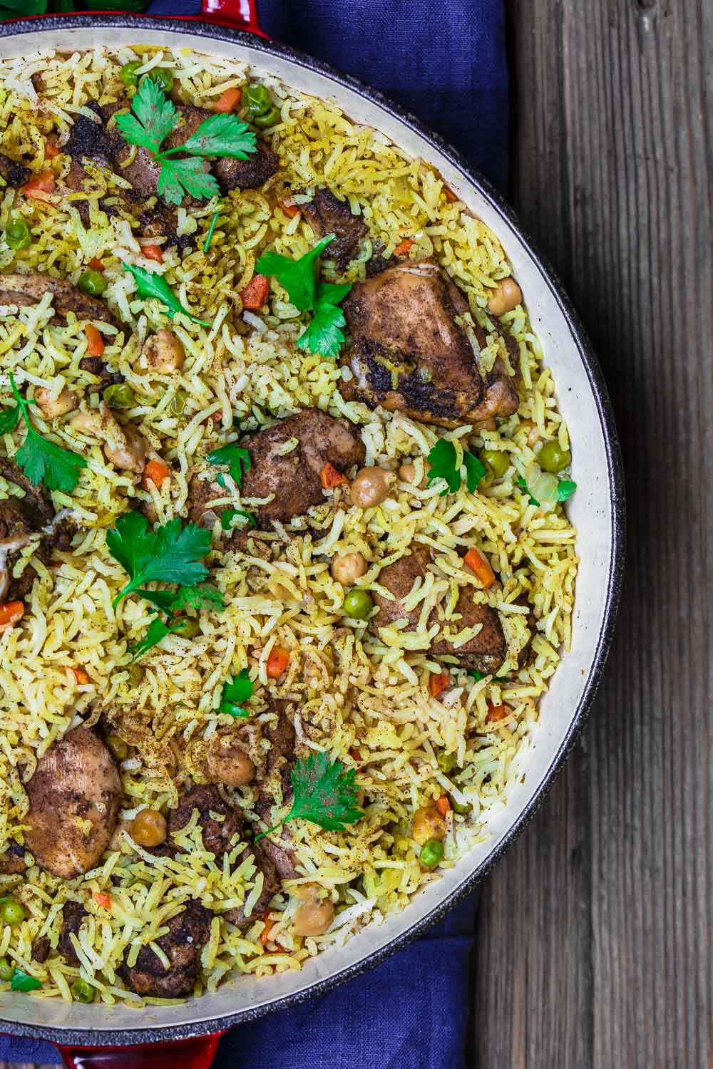 One pot Turkish chicken and yellow rice