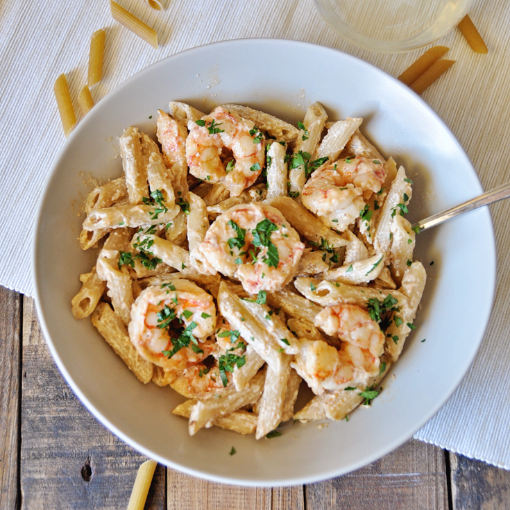 Garlic shrimp scampi