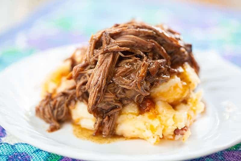 Shredder chilli beef with mash potatoes